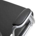 Faux Leather Office Chair with Tufted Backrest and Swivel Wheels