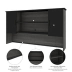 Bestar Norma L-shaped Desk with Hutch