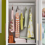 4 Doors Wardrobe Armoire Closet 63 W Bedroom Clothes Storage Cabinet