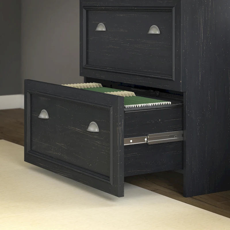 Fairview 60W Desk with Hutch, and Storage Set by Bush Furniture