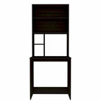 FM Furniture Sawgrass Writing Computer Desk with 5 Open Shelves and Hutch
