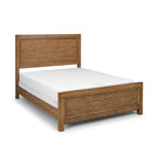 Lit queen en bois de finition caramel Wallace de Carbon Loft