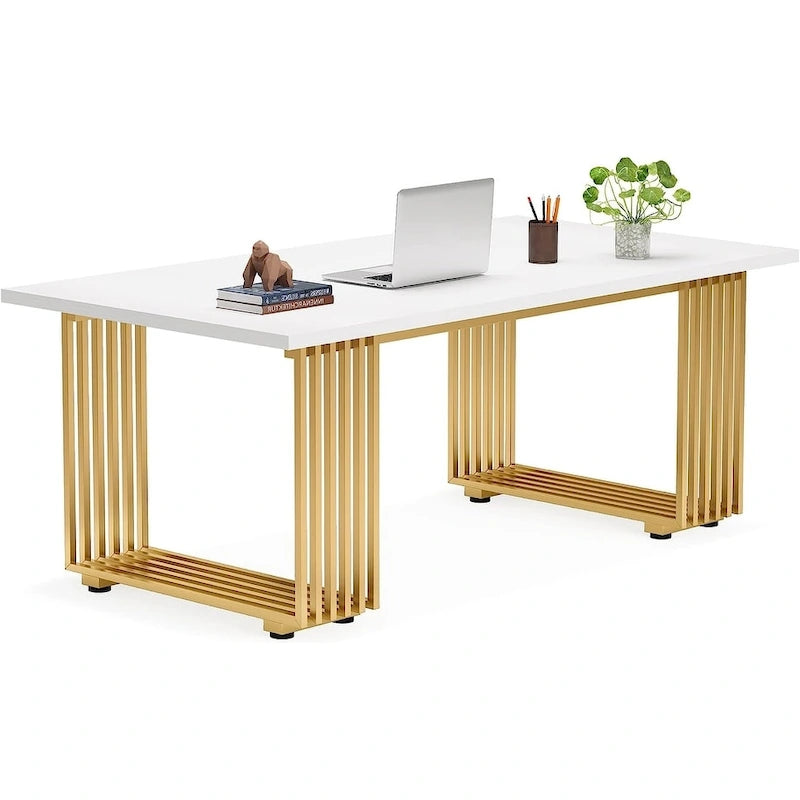 70.9 Modern Home Office Desk, Computer Executive Desk