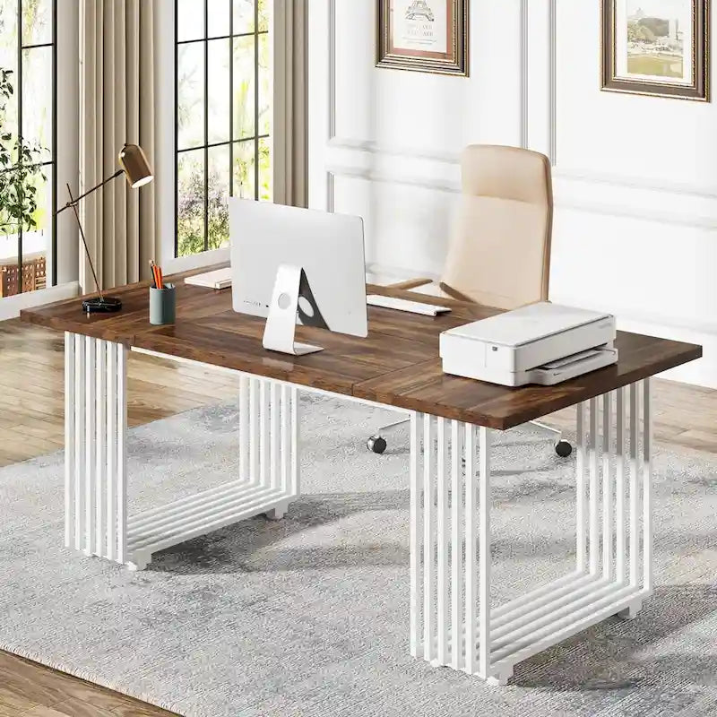 70.9 Modern Home Office Desk, Computer Executive Desk