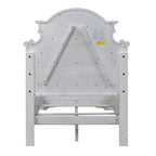 Antique White Upholstered Panel Bed with Tufted Chenille - Multiple Sizes