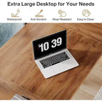 Wood Finish Executive Desk - 71 Inch - For 1-2 People