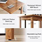 Wood Finish Executive Desk - 71 Inch - For 1-2 People
