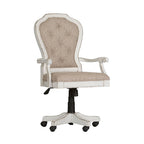 Magnolia Manor Antique White Weathered Bark Jr Executive Desk Chair