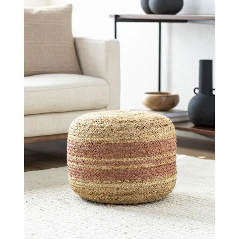 Pouf rayé Livabliss Mallows Farmhouse