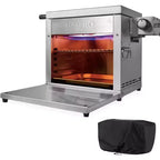 GASPRO Multi-Tasking Propane Infrared Steak Grill, XL Steakhouse & Cast-Iron Griddle 2-in-1 Outdoor Cooking Master | 125 in Extra Large Cooking Area