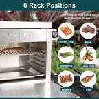 GASPRO Multi-Tasking Propane Infrared Steak Grill, XL Steakhouse & Cast-Iron Griddle 2-in-1 Outdoor Cooking Master | 125 in Extra Large Cooking Area