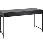 Writing Desk with 2 Drawers - Engineered Wood and Steel - 44 Inch