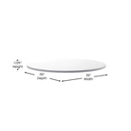 Dessus de table rond de 36 po avec dessus laminé réversible