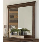 Clemence Beige and Burnished Oak 4-piece Panel Bedroom Set