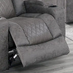 Power Recliner with Cup Holders and USB Charger - Single Seat