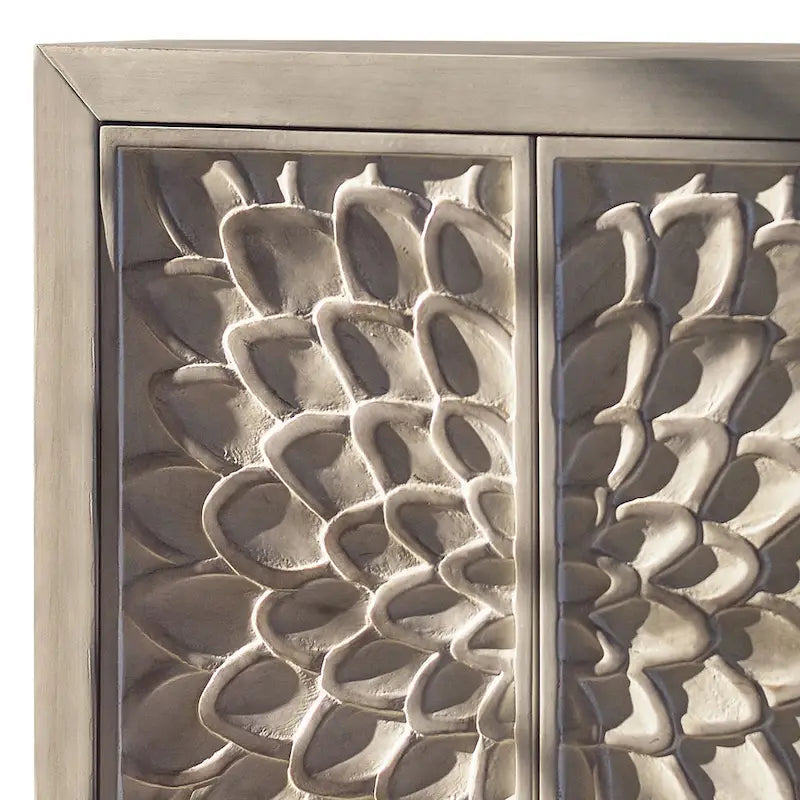 Meuble d'appoint à trois étagères Elyse White
