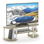 Furinno 11058 Turn-S-Tube Wide TV Entertainment Center, Sonoma Oak/White