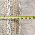 Pasargad Home Grandcanyon Braided Cotton Pouf, 20 Beige