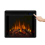 Marlowe 70 TV Stand Electric Fireplace White by Real Flame