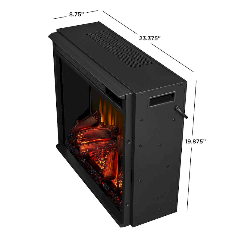 Marlowe 70 TV Stand Electric Fireplace White by Real Flame