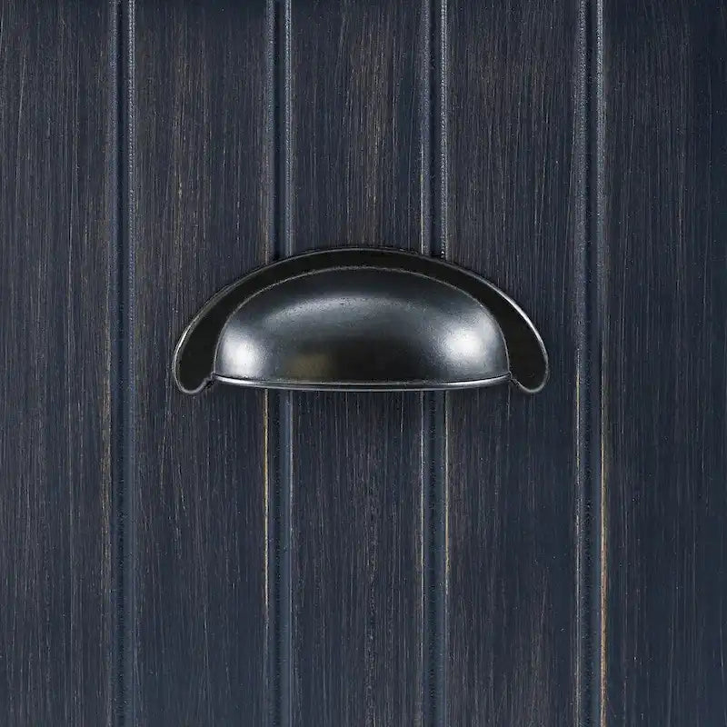 Distressed Navy Hall Tree with Bench and Coat Rack - Beadboard