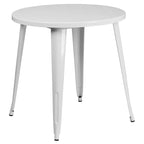 30-inch Round Metal Indoor-Outdoor Table Set