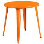 30-inch Round Metal Indoor-Outdoor Table Set