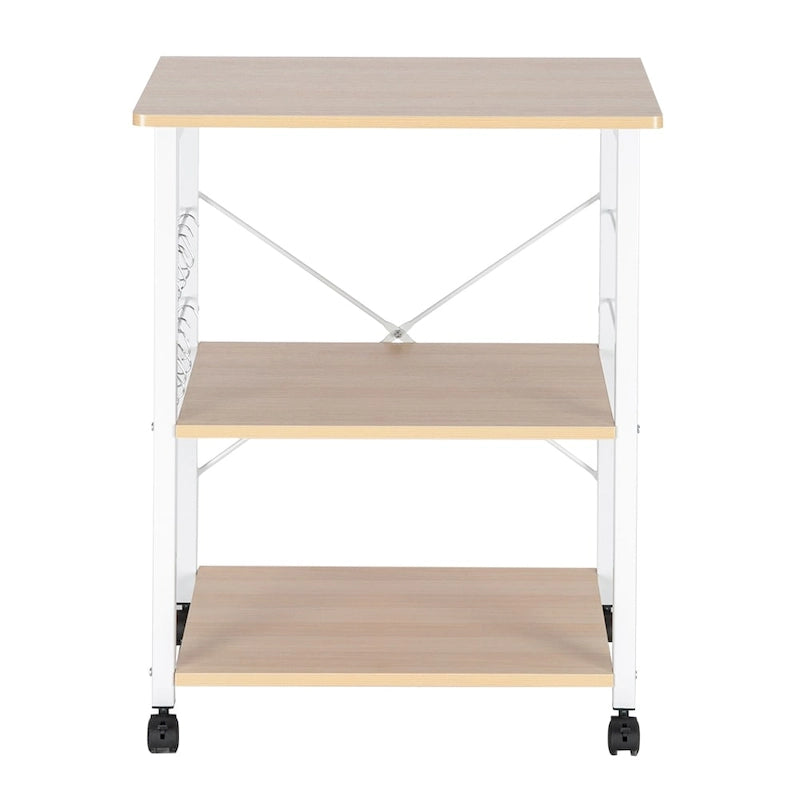 Baker's Rack 3-Tier Microwave Oven Stand Storage Cart Kitchen Rack