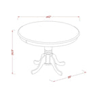 East West Furniture Kitchen Table Set- a Dining Room Table and Kitchen Chairs