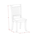 East West Furniture Kitchen Table Set- a Dining Room Table and Kitchen Chairs