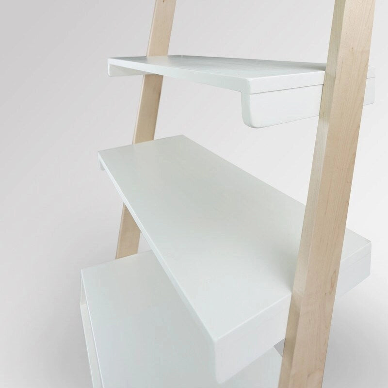 Freestanding Ladder Desk with Drawer with Solid American Hardwood