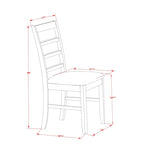 East West Furniture Dining Table Set Includes a Square Table with Butterfly Leaf and Dining Chairs (Chair Seat Type Options)