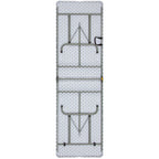 30W x 96L Adjustable Bi-Fold Granite White Plastic Table with Carrying Handle