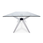 Rye Studio Waldorf Modern Glass Dining Table