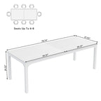 78.74 Inches Executive Desk Double Workstation with Metal Legs for Home Office,Two Person Computer Desk for 2 (Only Table)