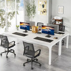 78.74 Inches Executive Desk Double Workstation with Metal Legs for Home Office,Two Person Computer Desk for 2 (Only Table)
