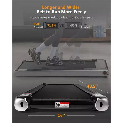 2.25 HP Folding Treadmill, Electric Treadmill for Home Office, Space Saving Treadmill, No Assembly Needed Portable Treadmill for Office Home Exercise