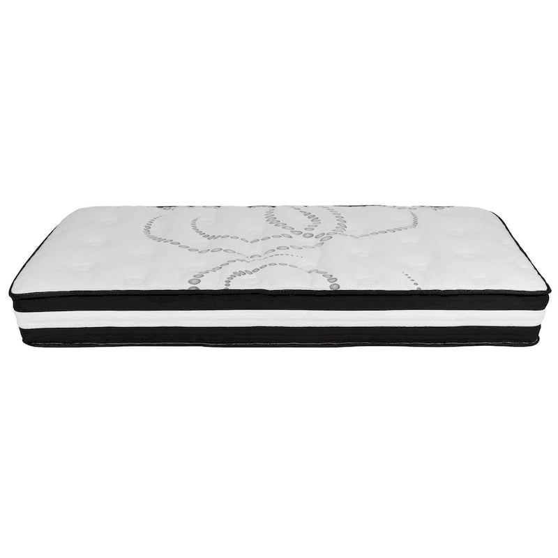 Tufted Platform Bed with 10in. Pocket Spring Mattress