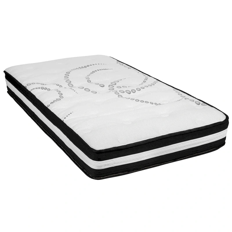 Tufted Platform Bed with 10in. Pocket Spring Mattress