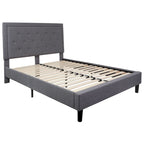 Tufted Platform Bed with 10in. Pocket Spring Mattress