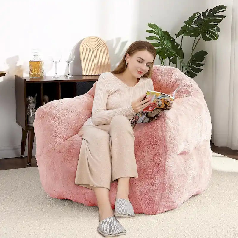 Giant Bean Bag Chair with Armrests - For Adults and Kids