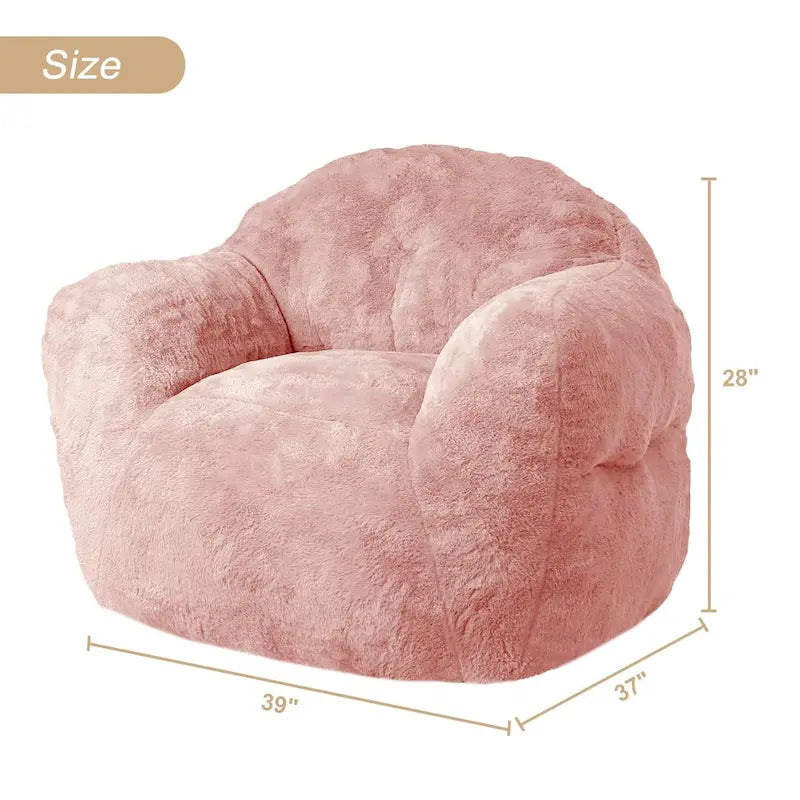 Giant Bean Bag Chair with Armrests - For Adults and Kids