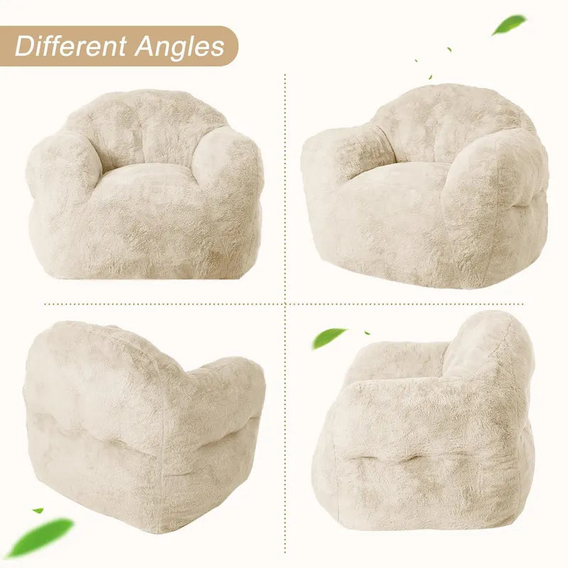 Giant Bean Bag Chair with Armrests - For Adults and Kids