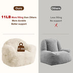 Giant Bean Bag Chair with Armrests - For Adults and Kids