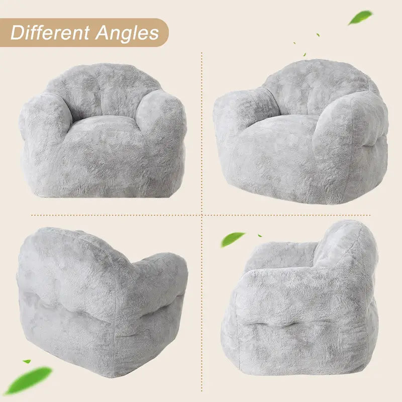Giant Bean Bag Chair with Armrests - For Adults and Kids