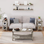 Farmhouse End Table 3 Tier Rustic Side Table