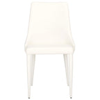 SAFAVIEH Socorro Chaise de salle à manger blanche de style moderne du milieu du siècle (lot de 2) - 23,6 x 19,6 x 35,5 - 24Lx20Px36H