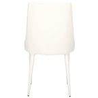 SAFAVIEH Socorro Chaise de salle à manger blanche de style moderne du milieu du siècle (lot de 2) - 23,6 x 19,6 x 35,5 - 24Lx20Px36H
