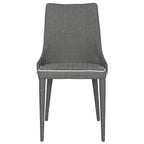 SAFAVIEH Socorro Chaise de salle à manger blanche de style moderne du milieu du siècle (lot de 2) - 23,6 x 19,6 x 35,5 - 24Lx20Px36H
