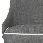 SAFAVIEH Socorro Chaise de salle à manger blanche de style moderne du milieu du siècle (lot de 2) - 23,6 x 19,6 x 35,5 - 24Lx20Px36H